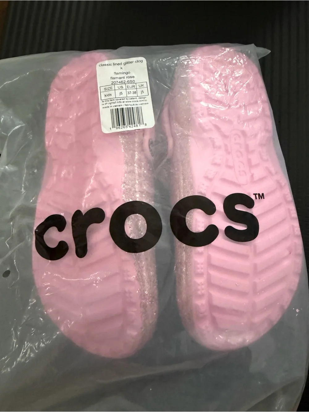 Glitter Pink Fuzzy Clog Slip-Ons